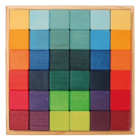 GRIMM´S 36 Würfel Mosaik bunt