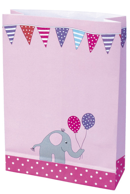 JaBaDaBaDo Partytüten Motiv pink (8 Stk.)