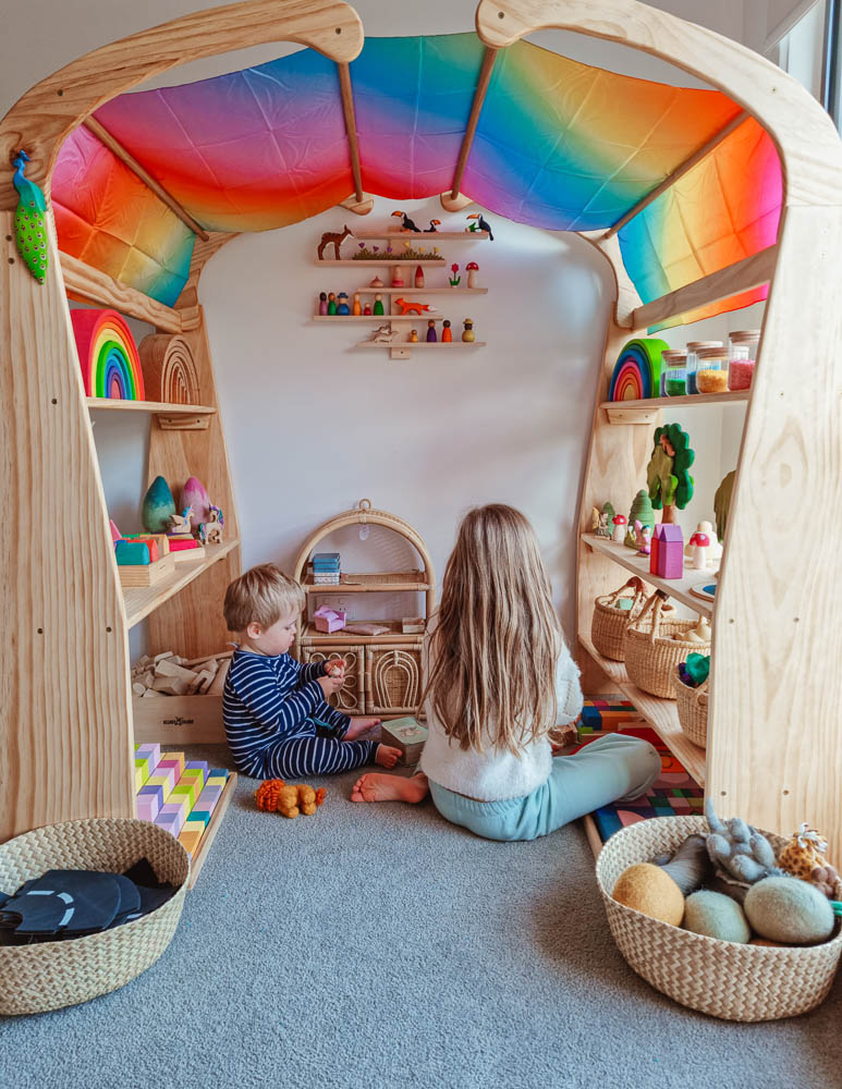 Play Silkies JUMBO Spielseide Rainbow - Holzspielzeug Profi