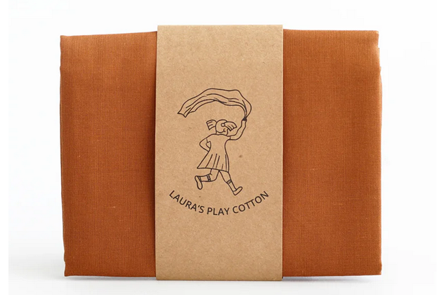 LAURA`S PLAY COTTON Spieltuch BROWN 50x50cm