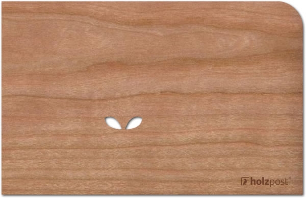 Holzpost® Grußkarte Happy Birthday Strich