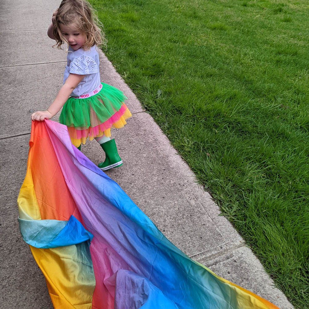 Play Silkies JUMBO Spielseide Rainbow - Holzspielzeug Profi