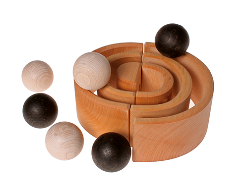 GRIMM´S Holzkugeln monochrom 45 mm (6er Set)