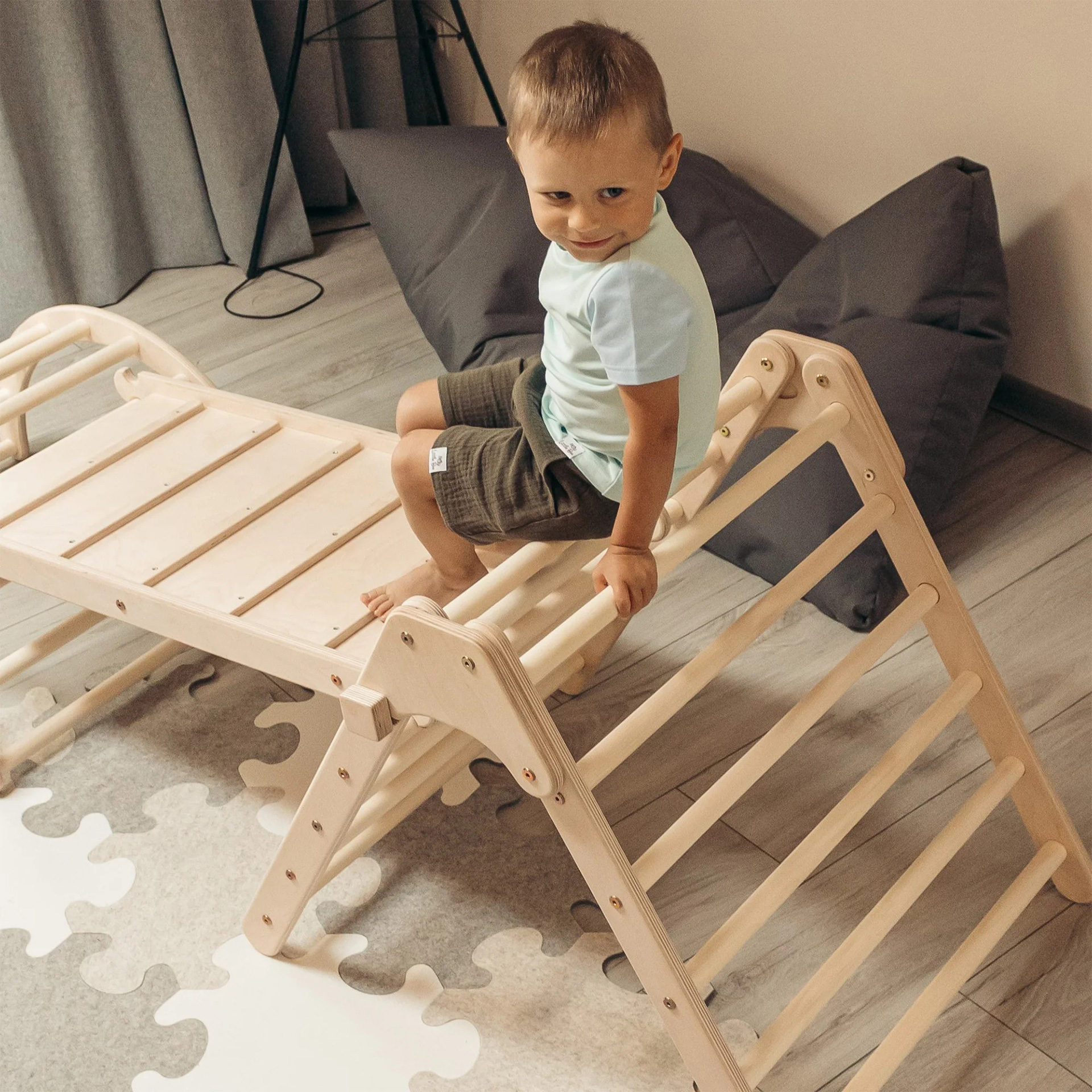 ClimbUpToys Kletterset FOLD UP - Holzspielzeug Profi