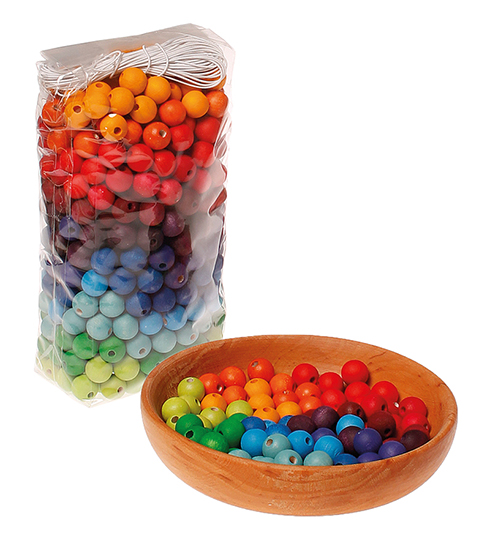 GRIMM´S Bunte Mini Holzperlen (480 Stück)