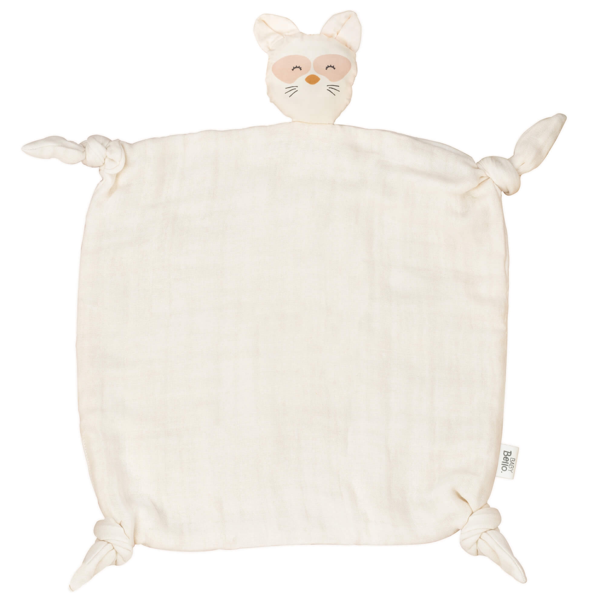 Baby Bello Kuscheltuch Rosy the Racoon Sandshell
