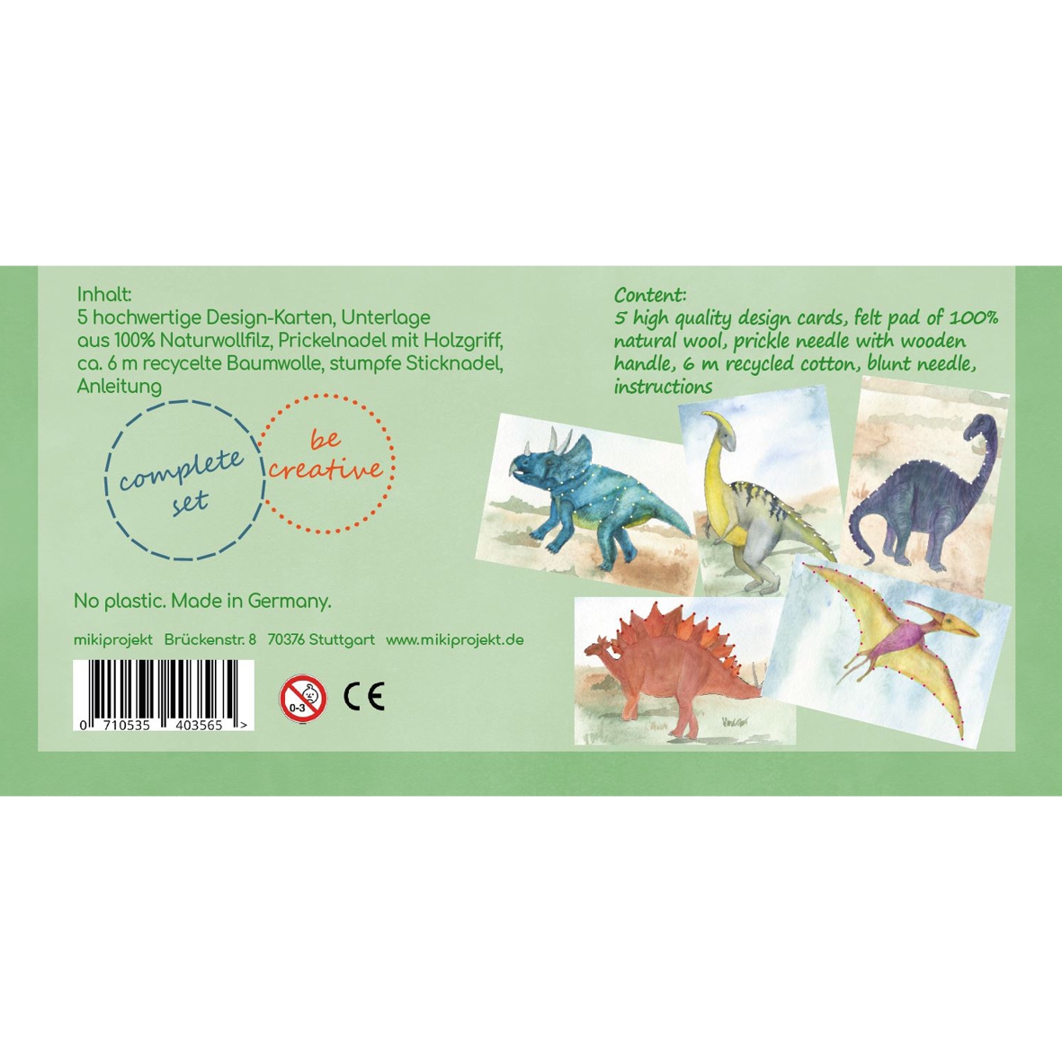mikiprojekt Bastelset Prick-Stick 5 Dinos