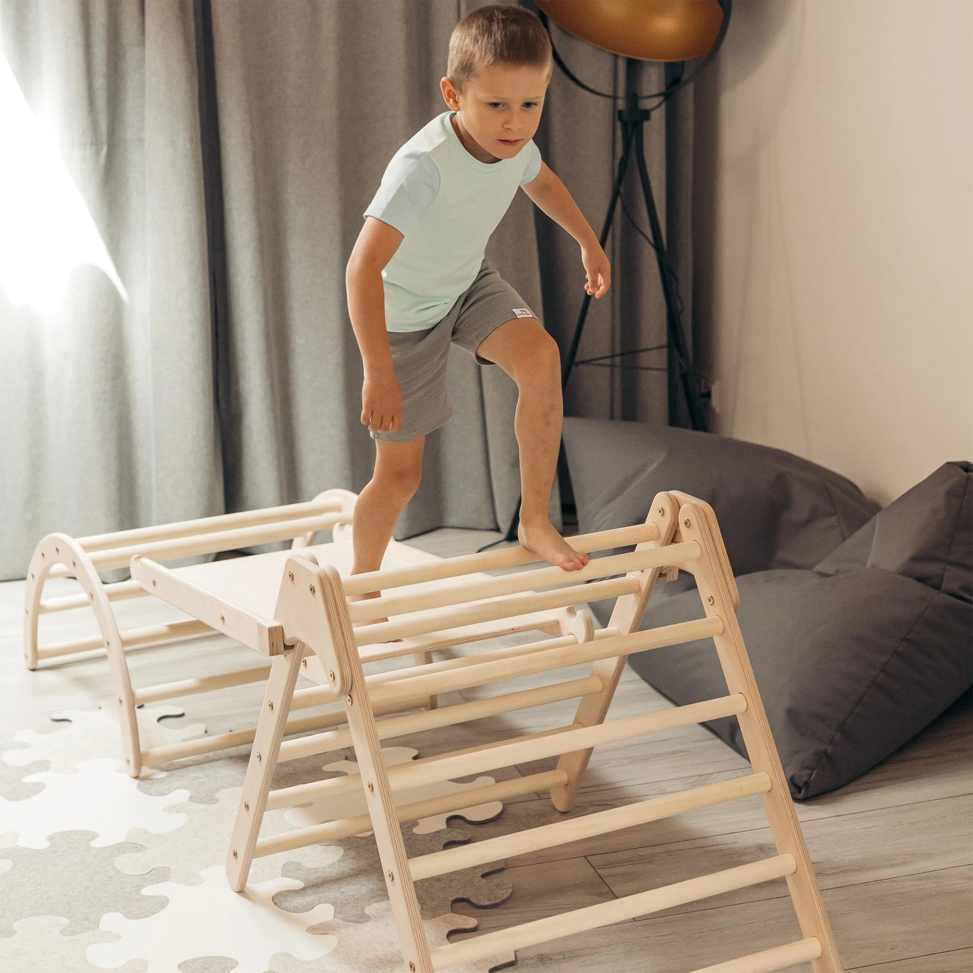 ClimbUpToys Kletterset FOLD UP - Holzspielzeug Profi