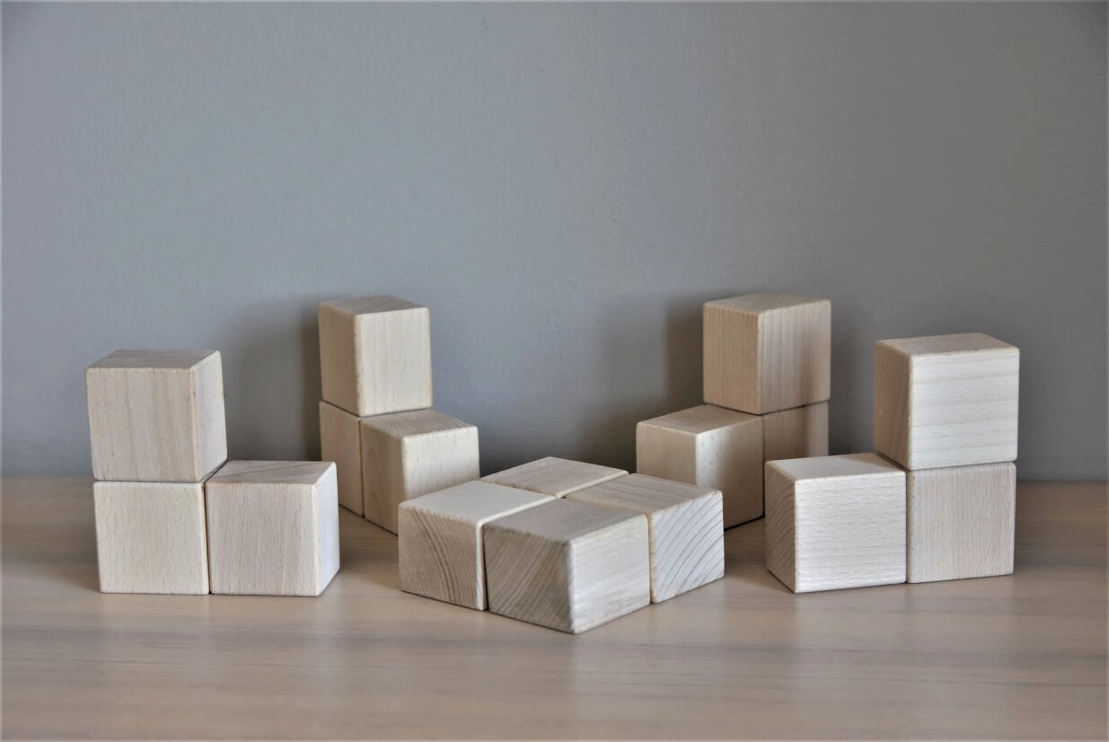 JUST BLOCKS - natürliche Holzklötze BABY (16 St.)