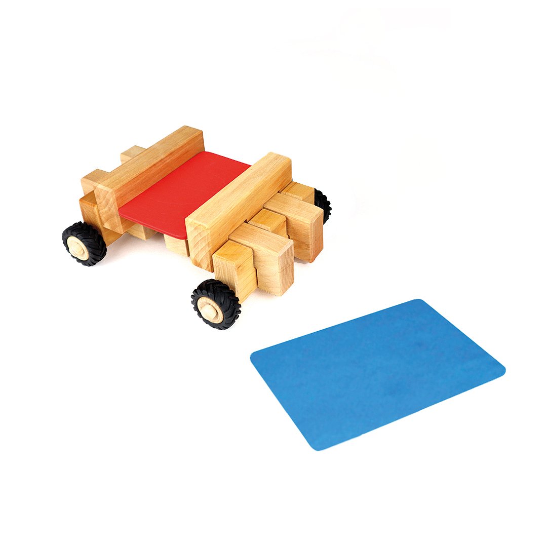 BAUSPIEL Kleines Räderbauset (8 Teile)