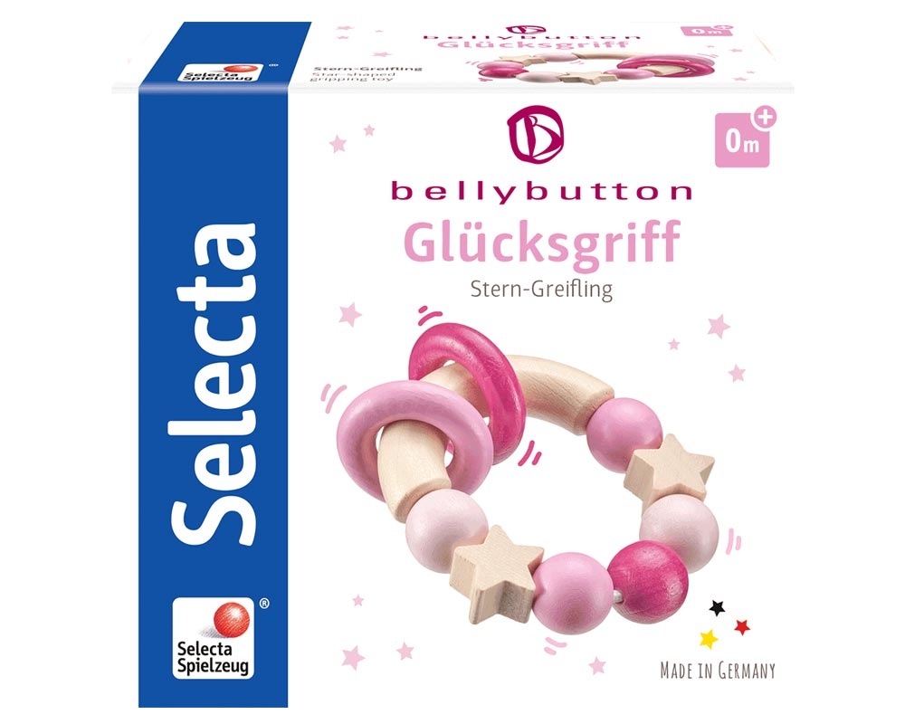Selecta bellybutton Greifling Glücksgriff rosa
