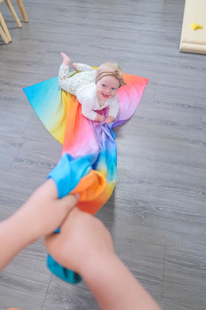 Play Silkies JUMBO Spielseide Rainbow - Holzspielzeug Profi