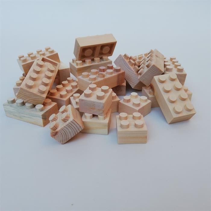 Holznoppi Noppenstein aus Zirbenholz - SET 1 (20er Set)
