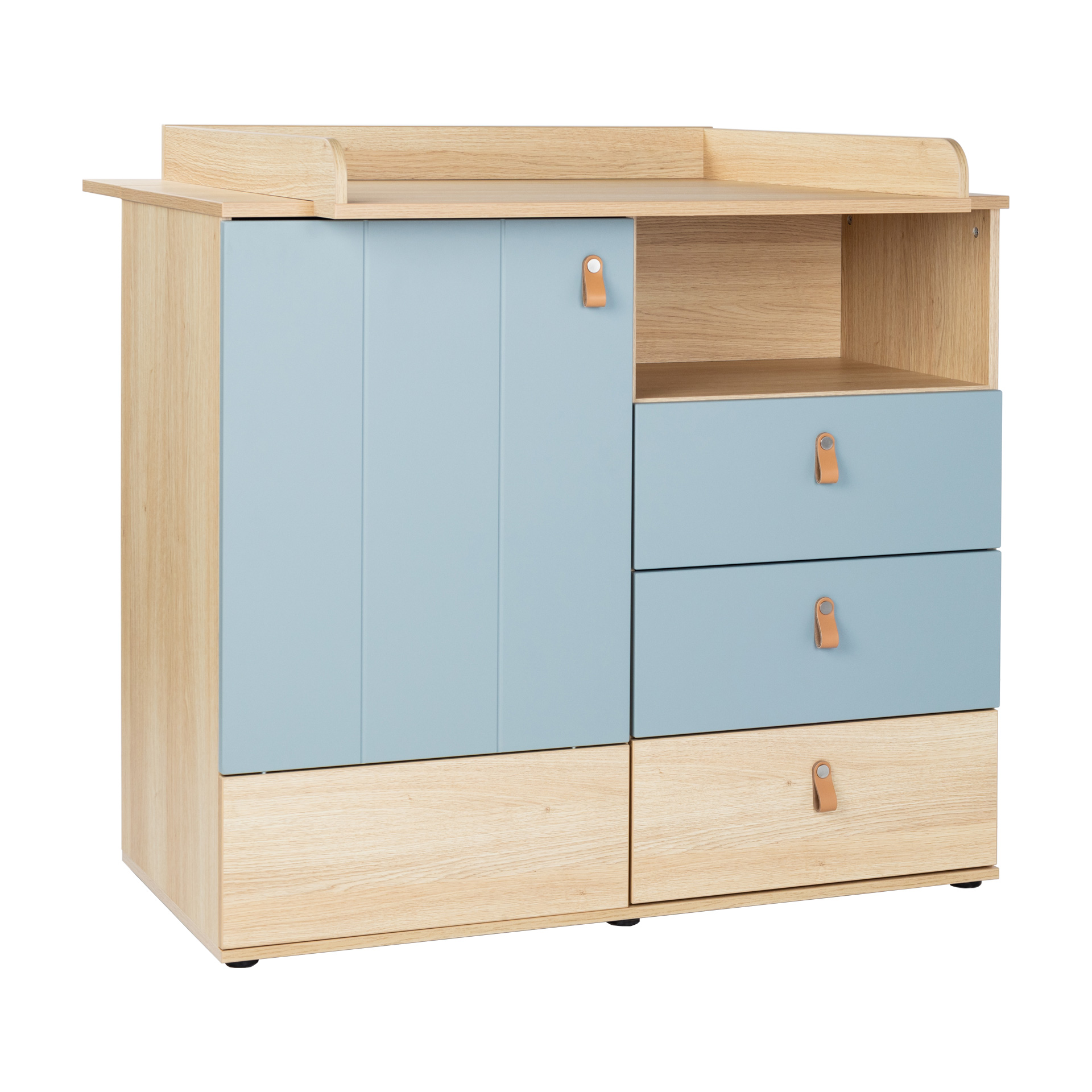 Arthur Berndt Babyzimmer ROOFY Wickelkommode in Salbei und Nagano Oak NB - Holzspielzeug Profi
