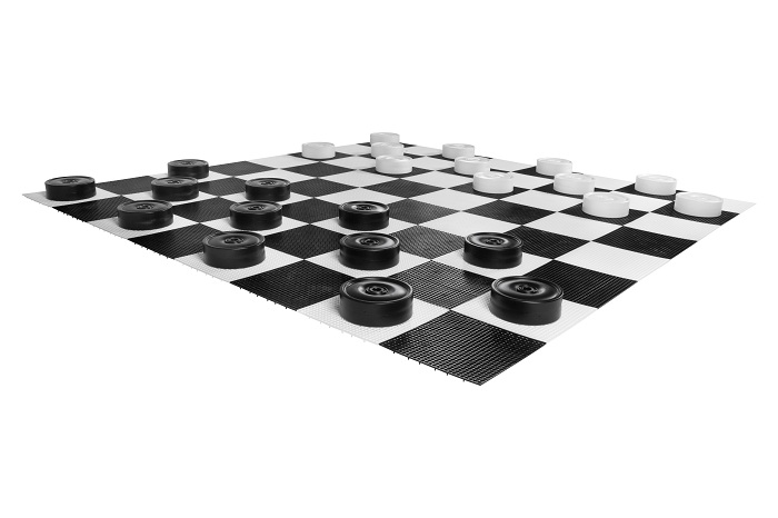 Übergames Riesen Dame-Figuren