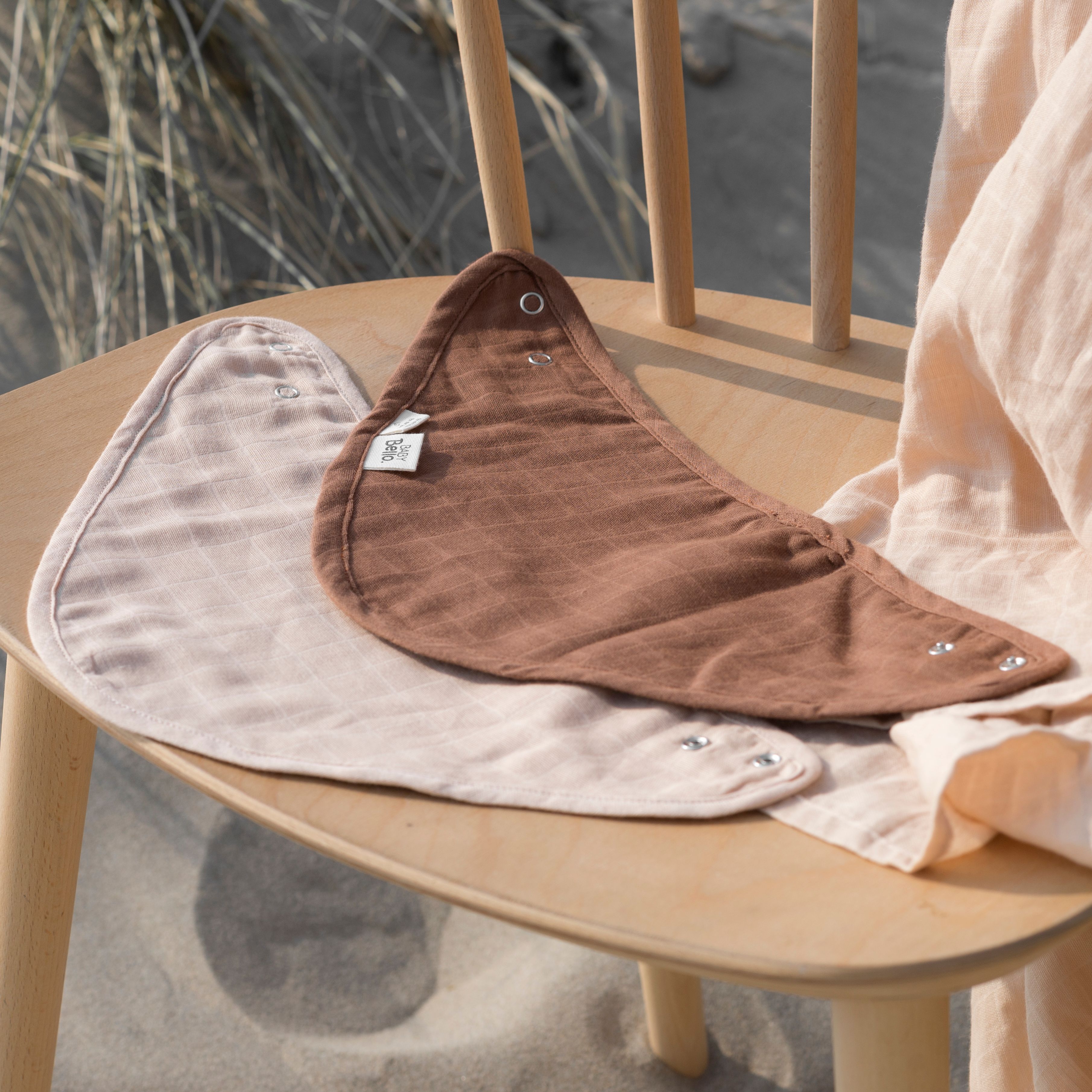 Baby Bello Bandana Set Desert Rose