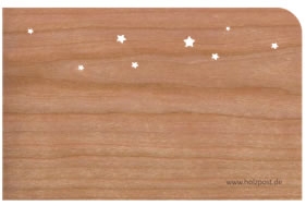 Holzpost® Grußkarte Sternenpflücker