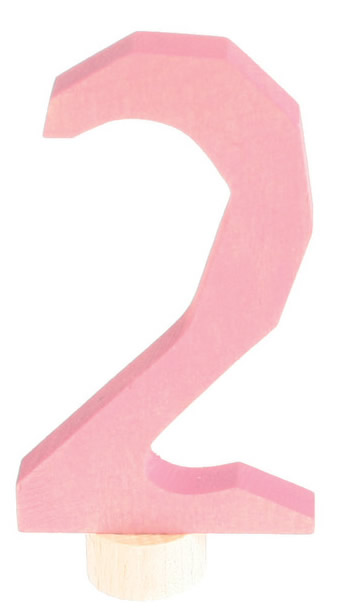 GRIMM´S Zahlenstecker 2 rosa