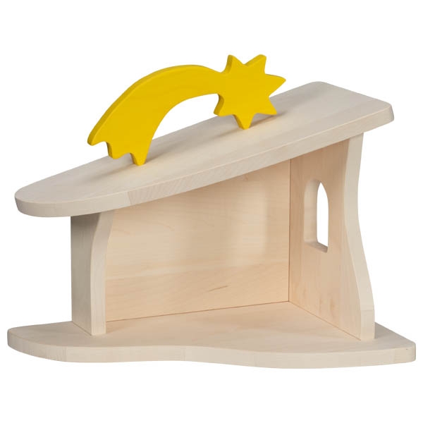 HOLZTIGER Kleine Weihnachtskrippe / Stall
