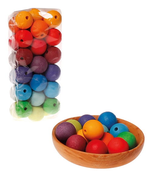 GRIMM´S Große bunte Holzperlen (36 Stück)