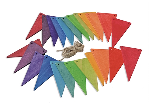 GRIMM´S Wimpelkette Regenbogen (24 Teile)