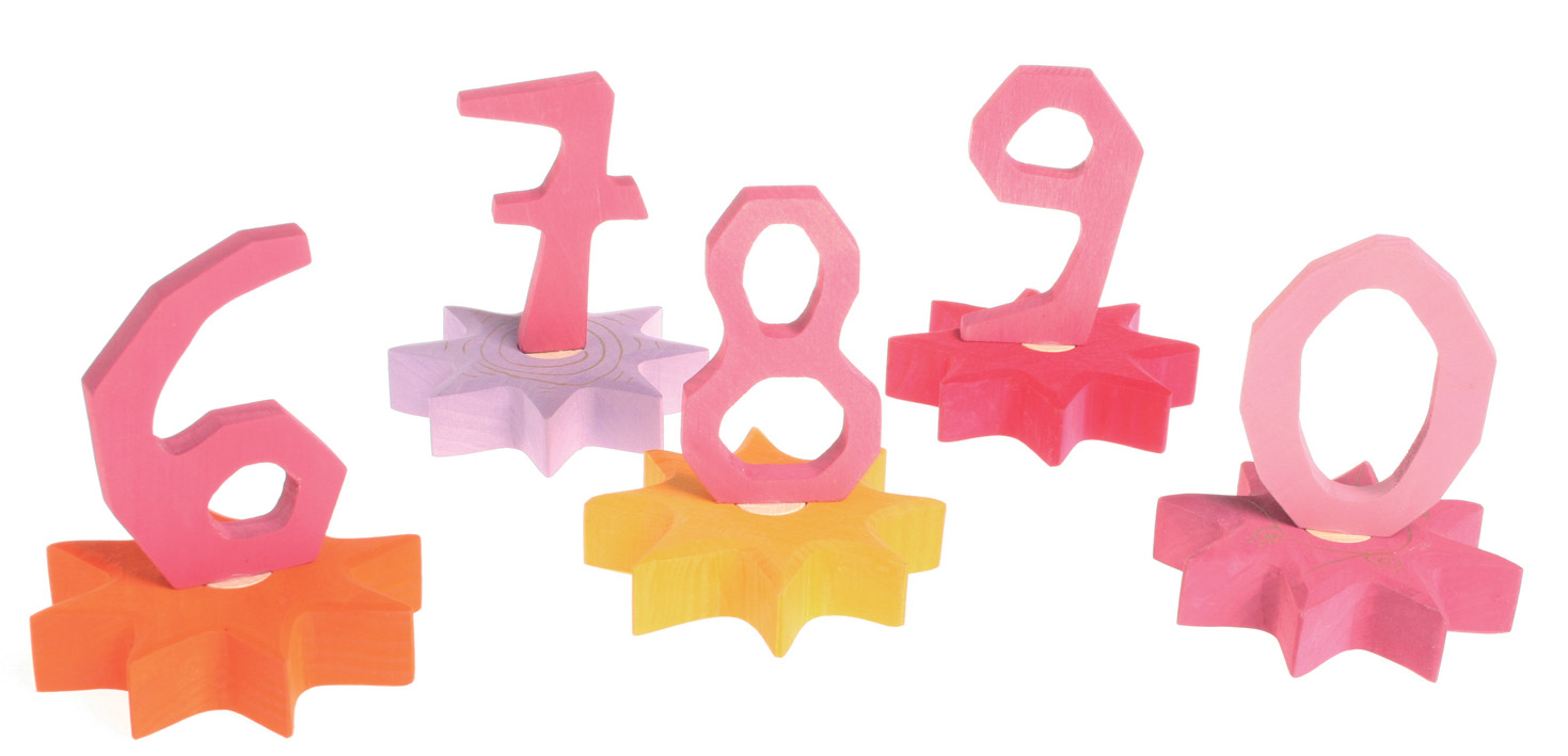 GRIMM´S Zahlenstecker 0 rosa
