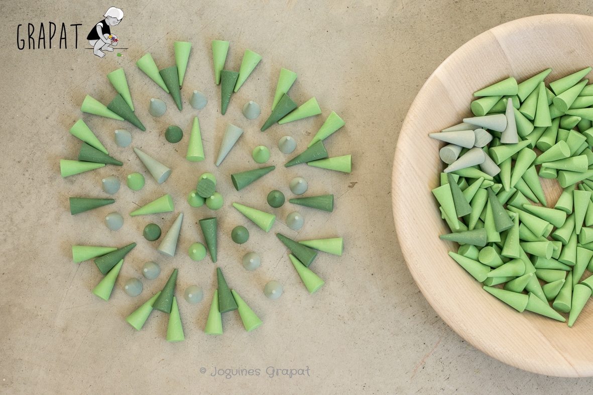 Grapat Mandala Kleine Grüne Kegel Cones