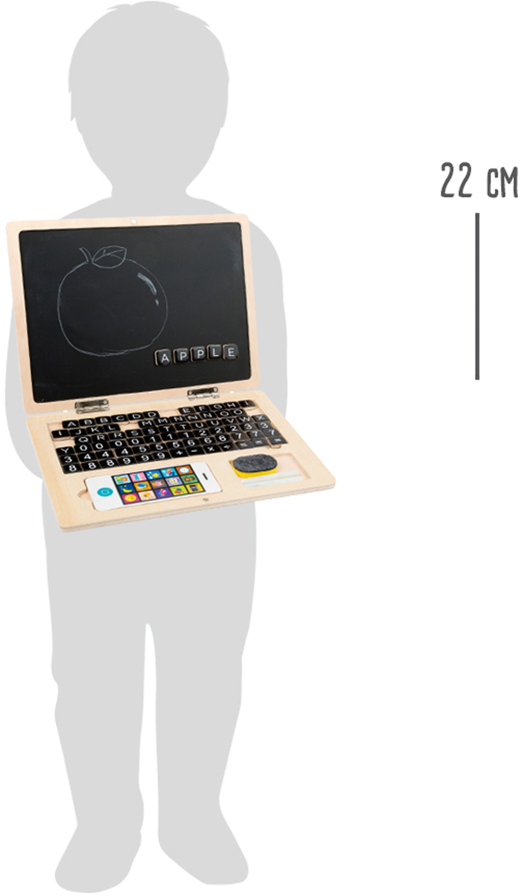 Spielzeug Laptop aus Holz