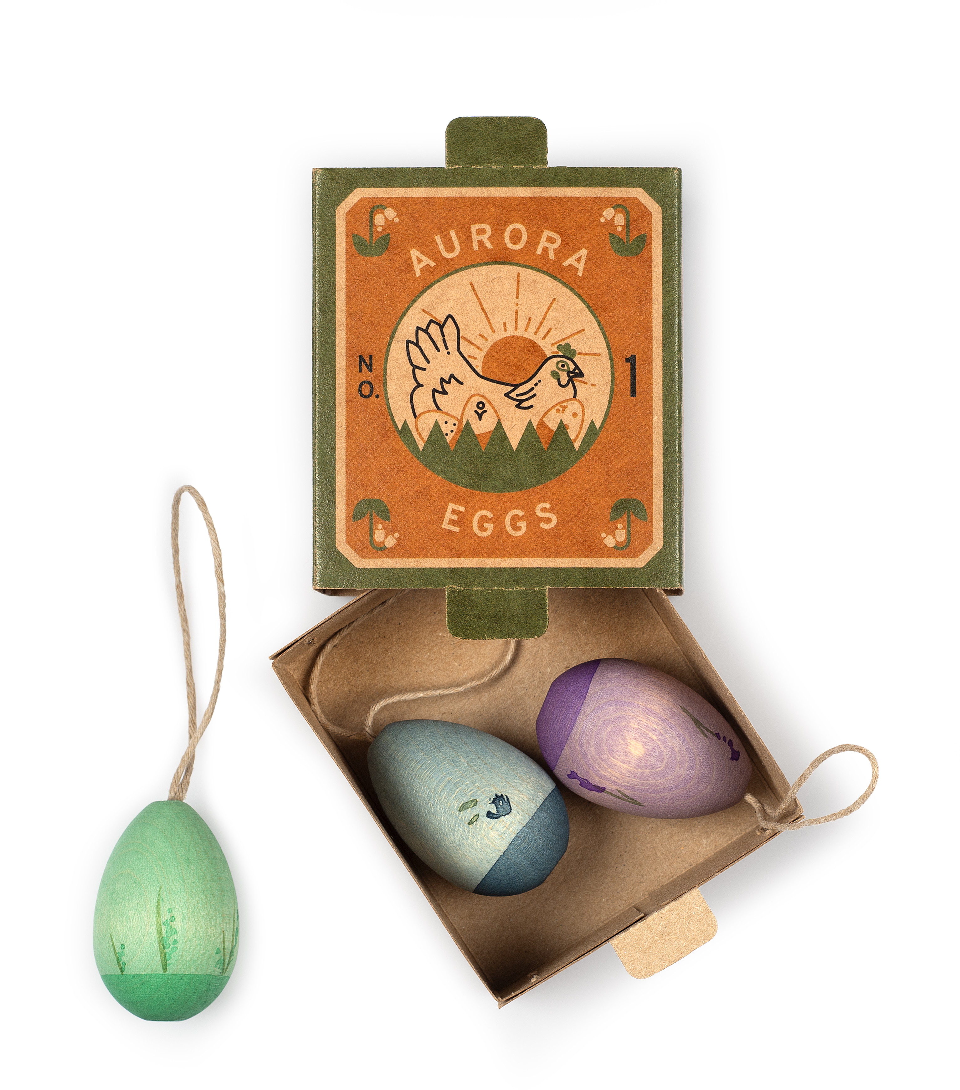 Grapat Oster Ornament No1 Aurora Eggs - Holzspielzeug Profi