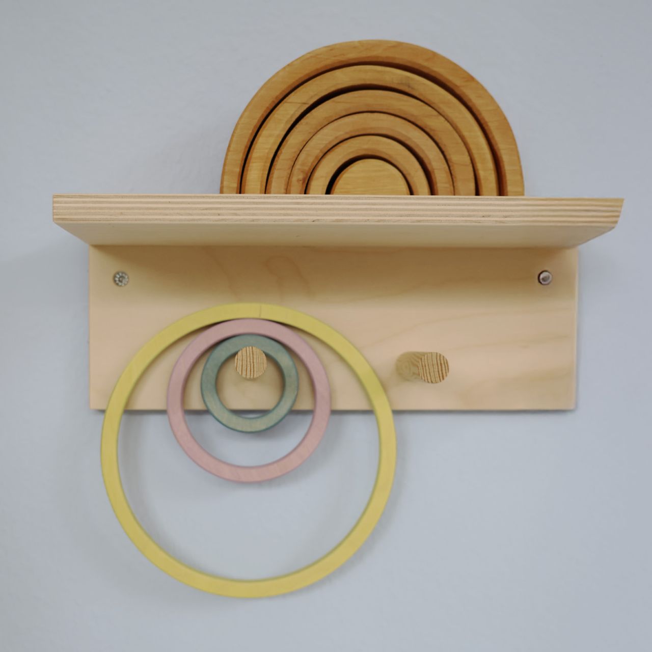 GRIMMS Konzentrische Kreise und Ringe - Holzspielzeug Profi