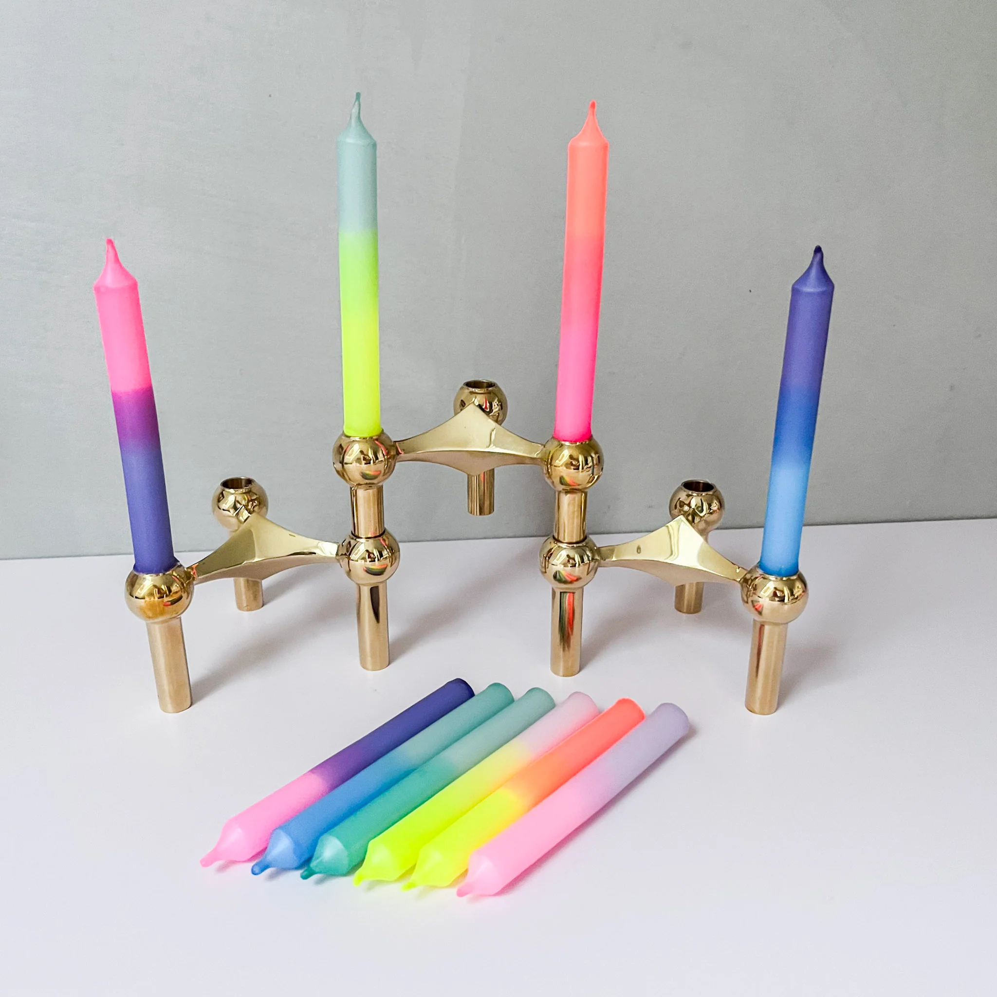 Madam ERLE Geburtstagskerzen DIP DYE CAJA (10 Stück)
