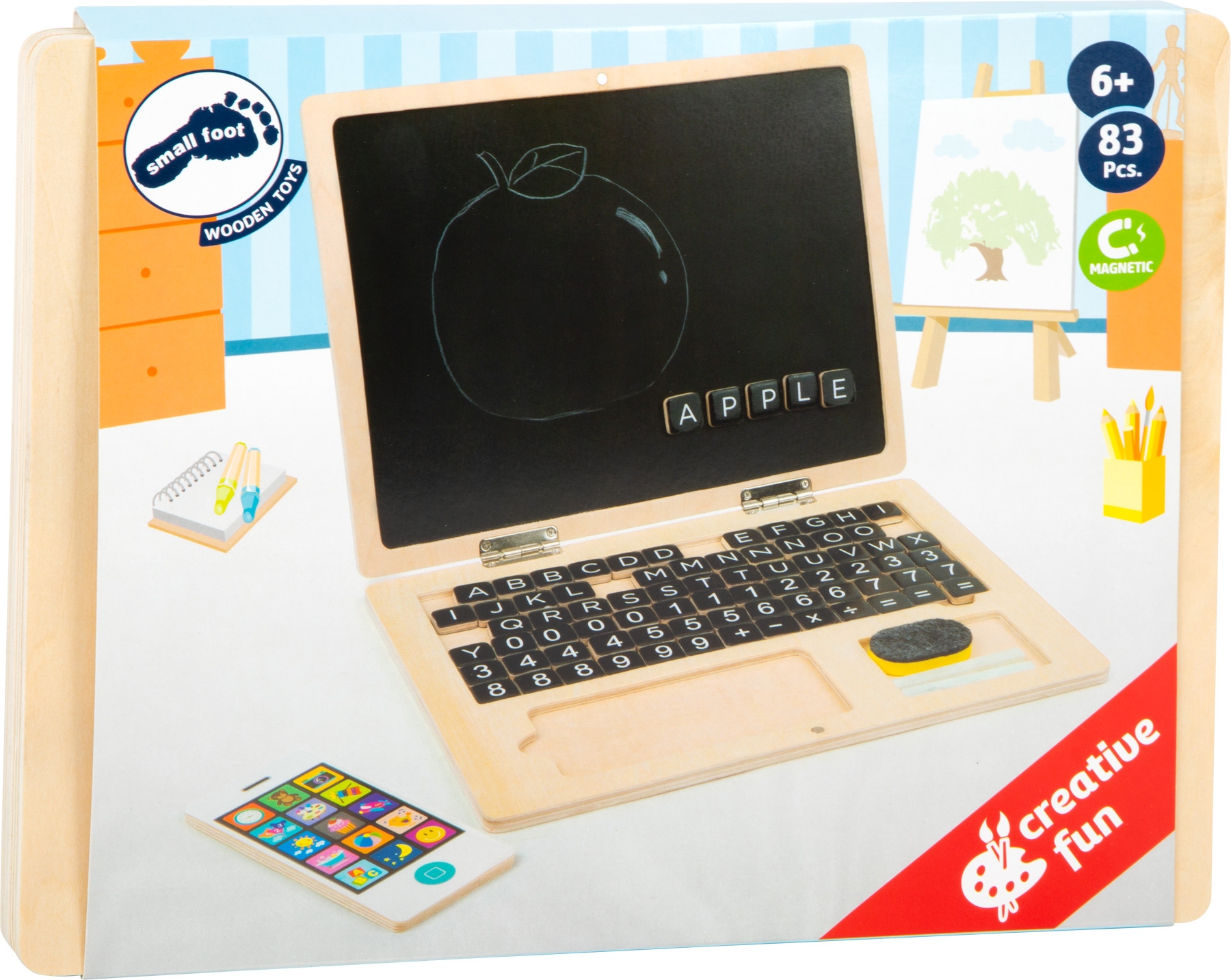 Spielzeug Laptop aus Holz
