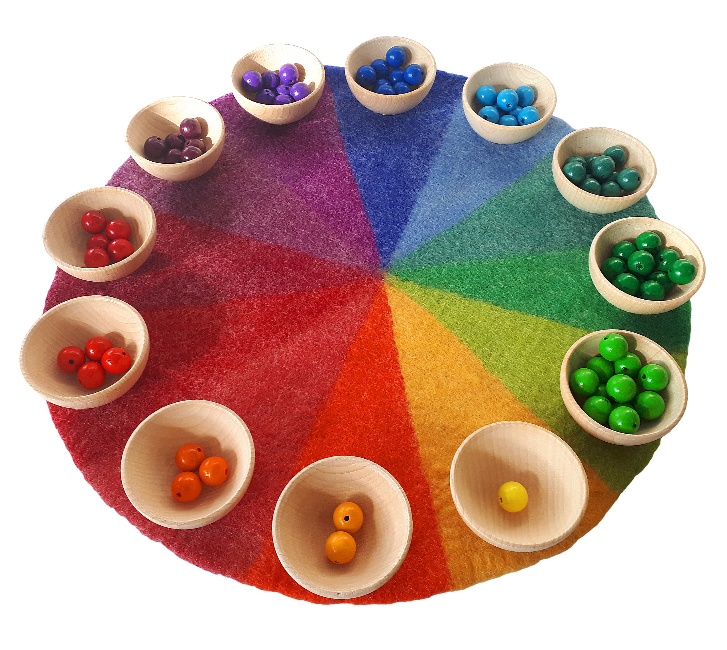 BAUSPIEL Kleiner Farbenkreis aus Filz (50 cm)