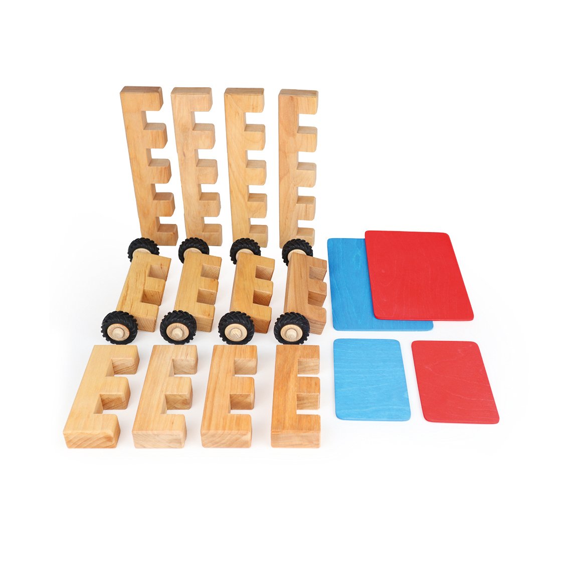 BAUSPIEL Mittleres Räderbauset (16 Teile)