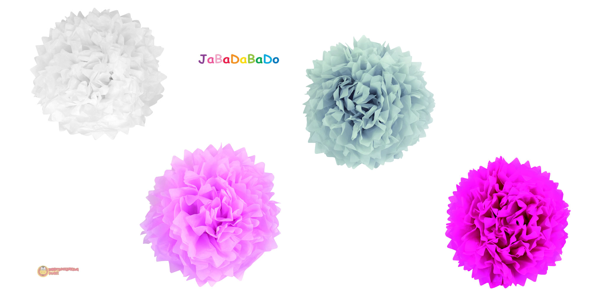 JaBaDaBaDo PomPoms hellrosa (4 Stk.)