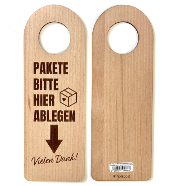 Holzpost® Türanhänger Pakete