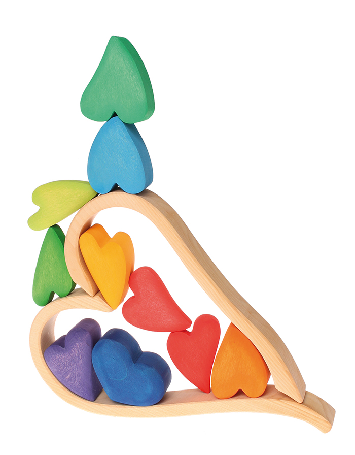GRIMM´S Bauelemente Regenbogen-Herzen