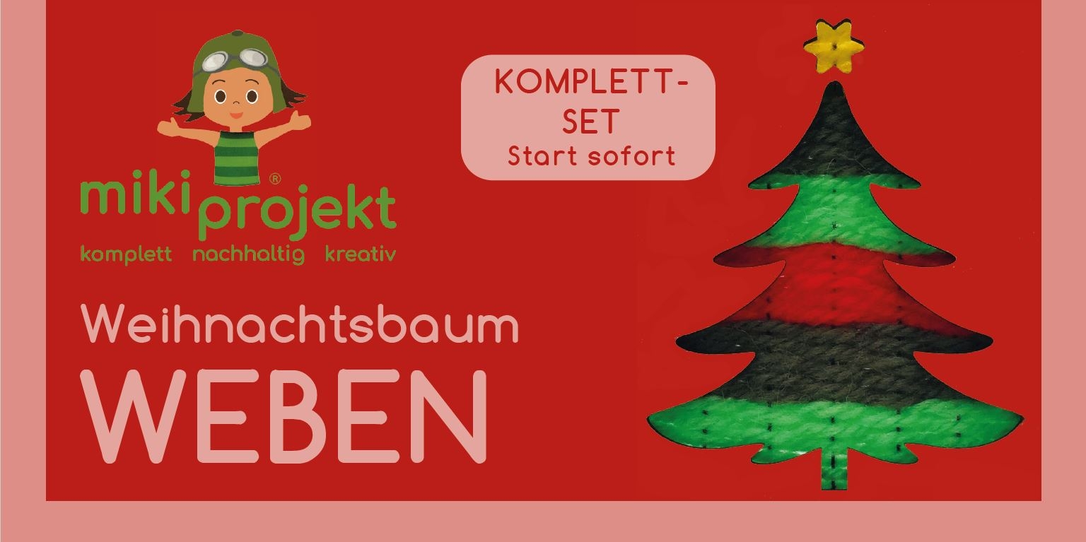 mikiprojekt Bastelset Weben Weihnachtsbaum