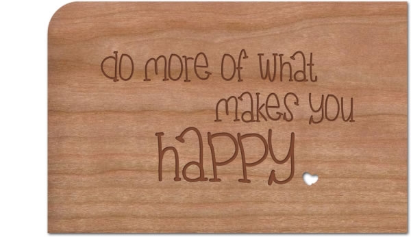 Holzpost® Grußkarte Happy