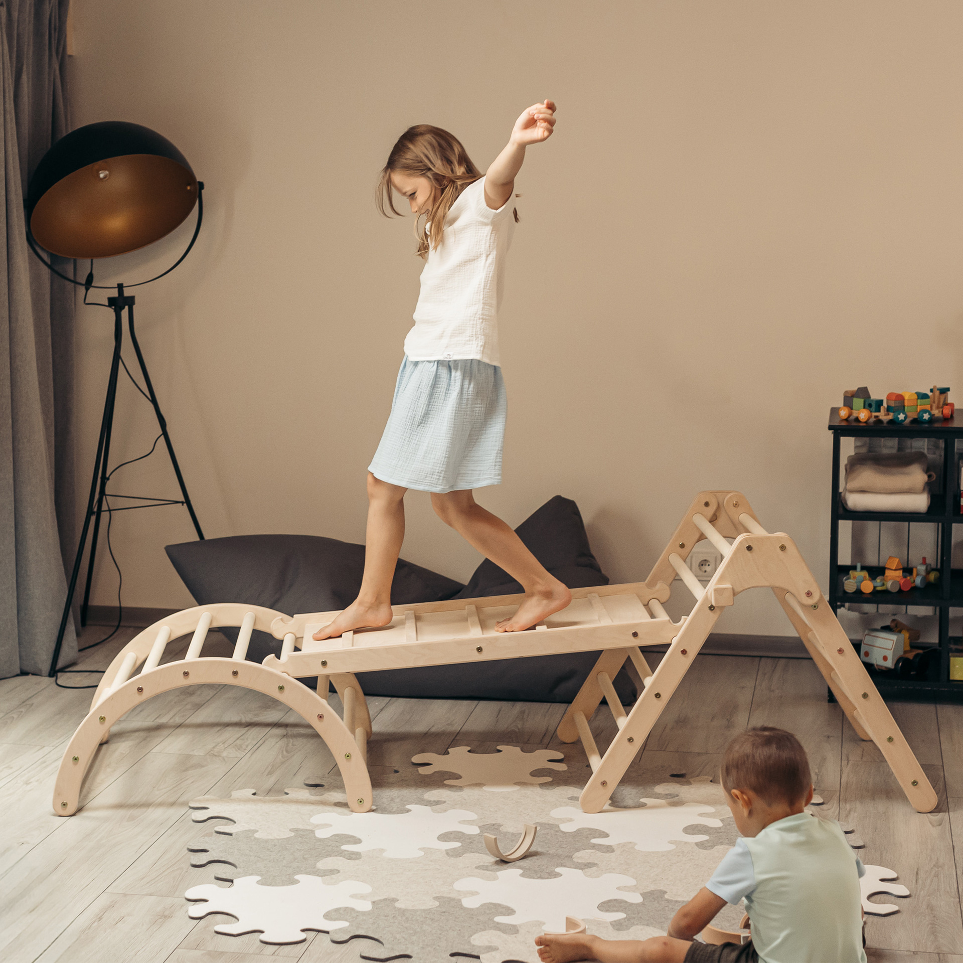 ClimbUpToys Kletterset FOLD UP - Holzspielzeug Profi