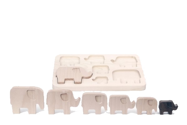 BAJO Puzzle Elefanten
