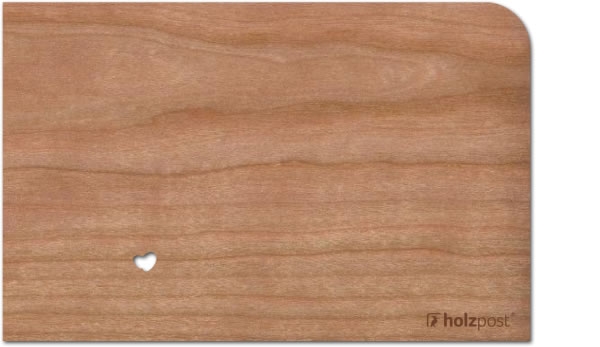 Holzpost® Grußkarte Happy