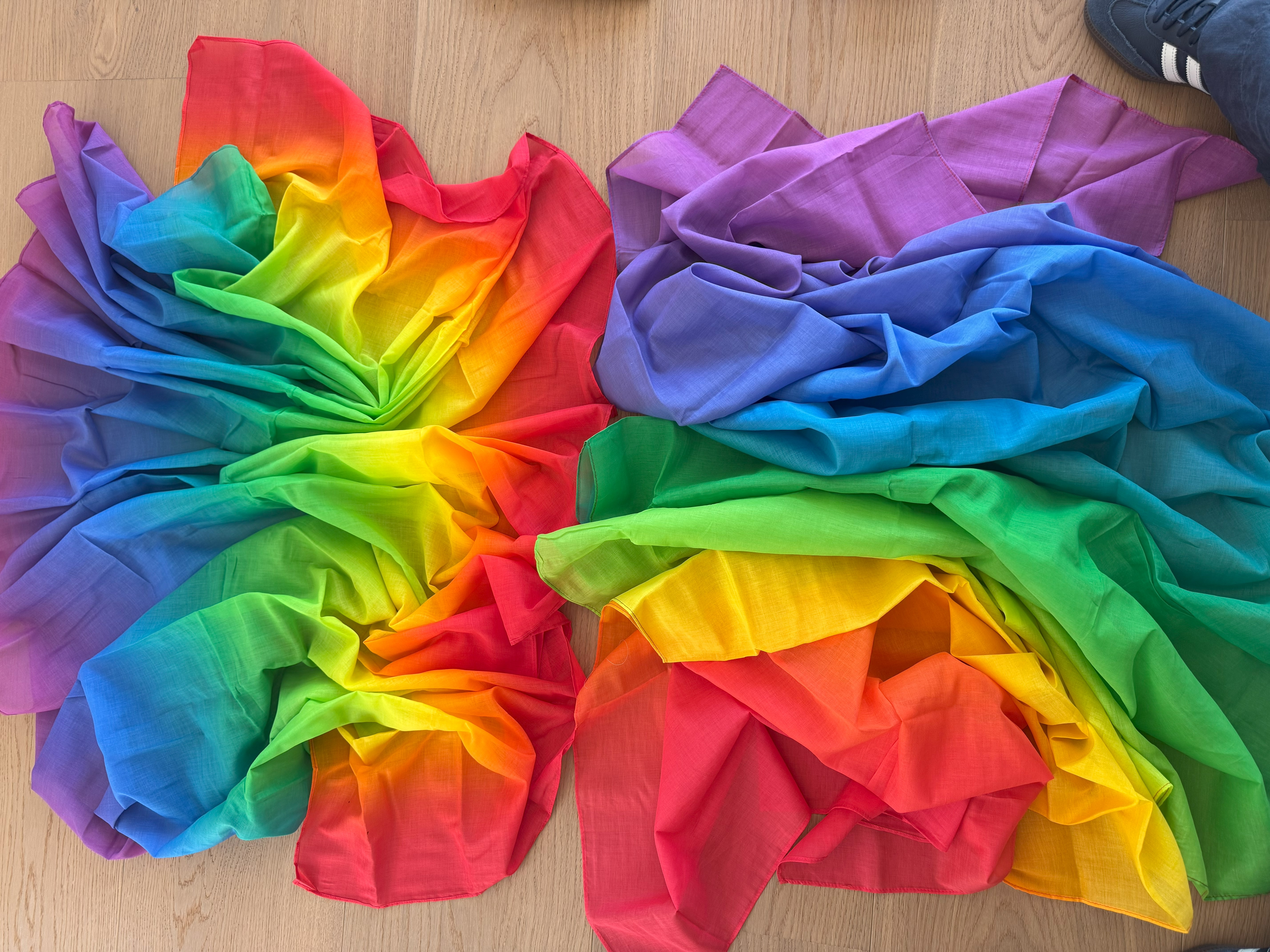 LAURA`S PLAY COTTON Spieltuch RAINBOW 90x270cm horizontal