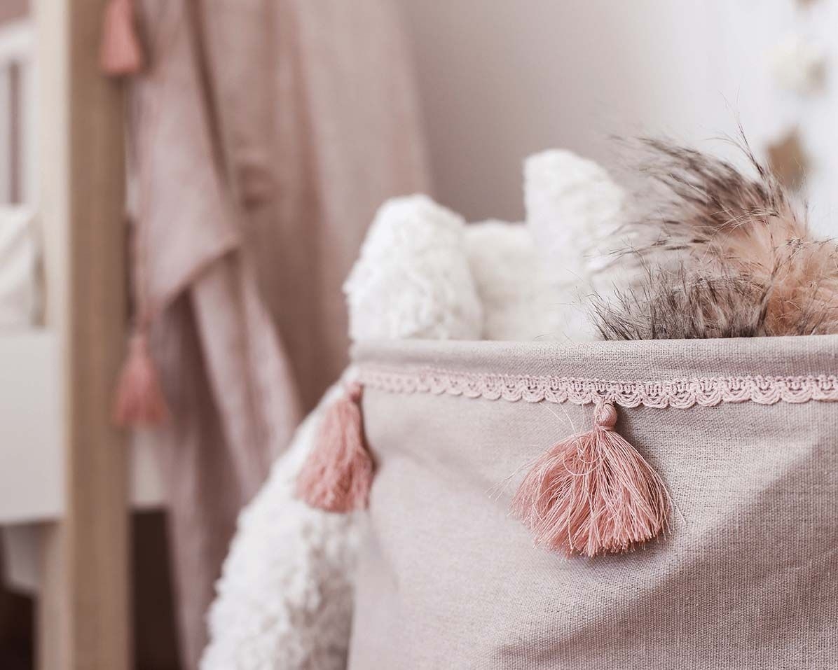 JaBaDaBaDo Aufbewahrungskorb aus Stoff Dusty Pink