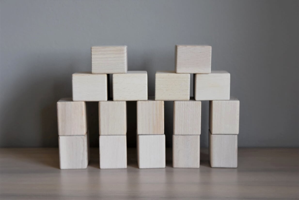 JUST BLOCKS - natürliche Holzklötze BABY (16 St.)