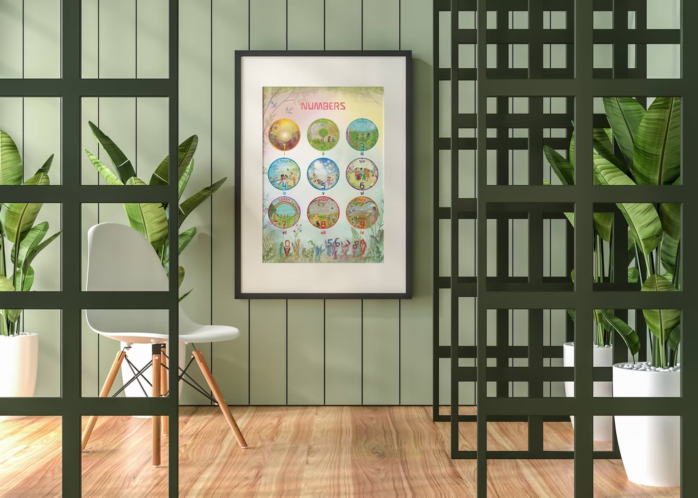 Wilded Family Waldorf Number 0-9 Poster