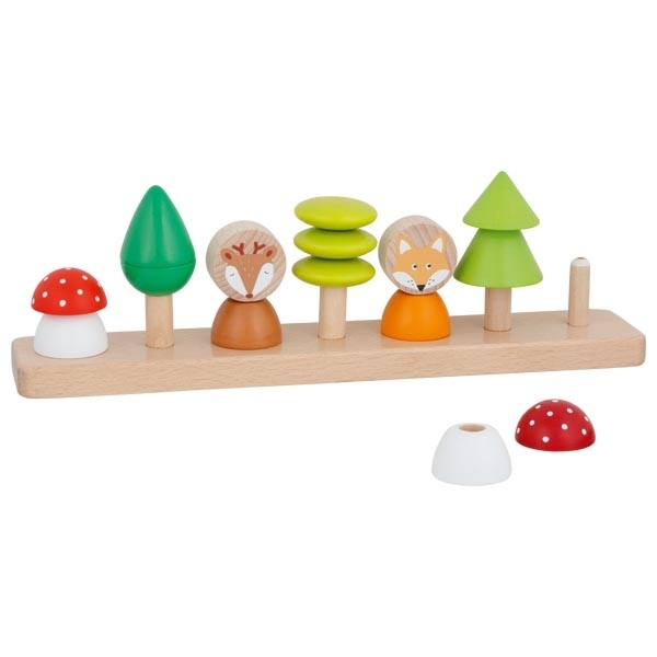 goki Farben- & Formensortierspiel Kleine Waldfreunde
