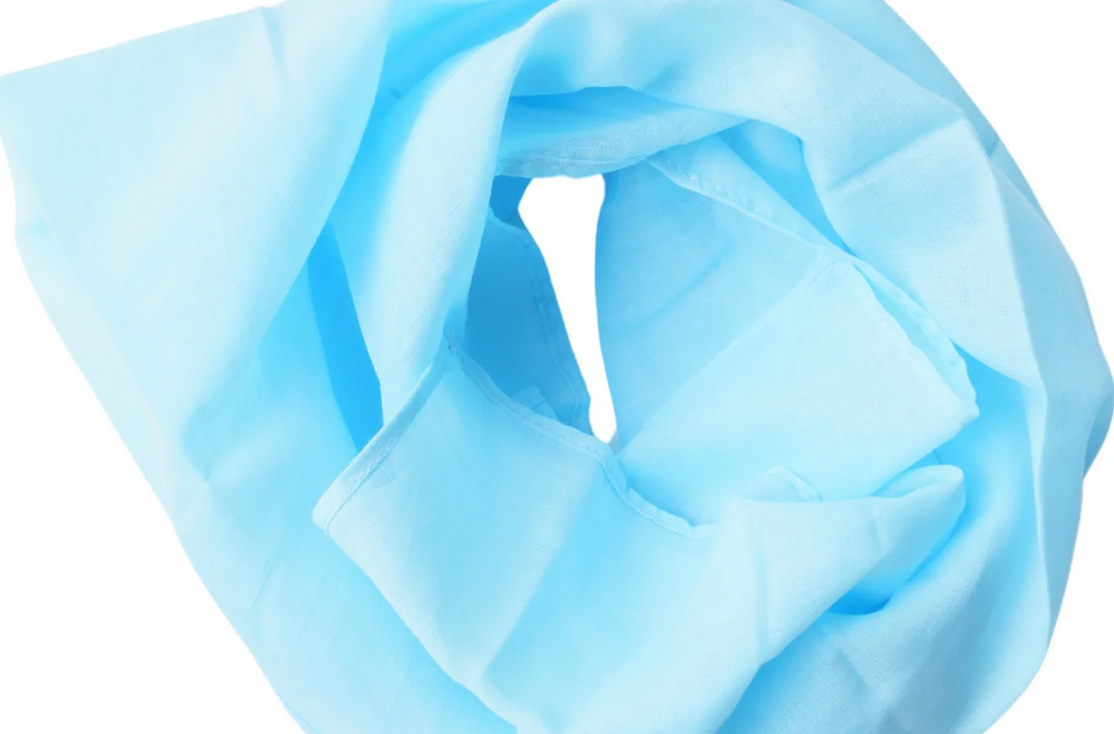 LAURA`S PLAY COTTON Spieltuch LIGHT BLUE 50x50cm
