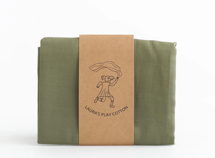 LAURA`S PLAY COTTON Spieltuch OLIVE 50x50cm