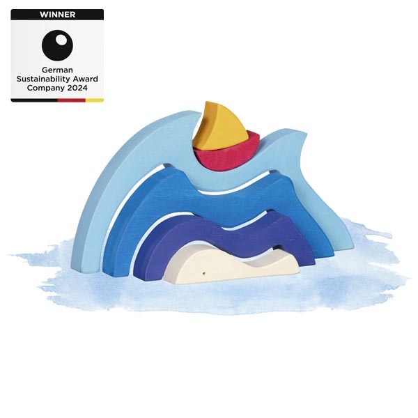 goki evolution Puzzle Schiiflein auf dem Meer | Holzspielzeug Profi
